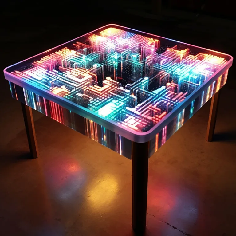 led epoxy resin table a