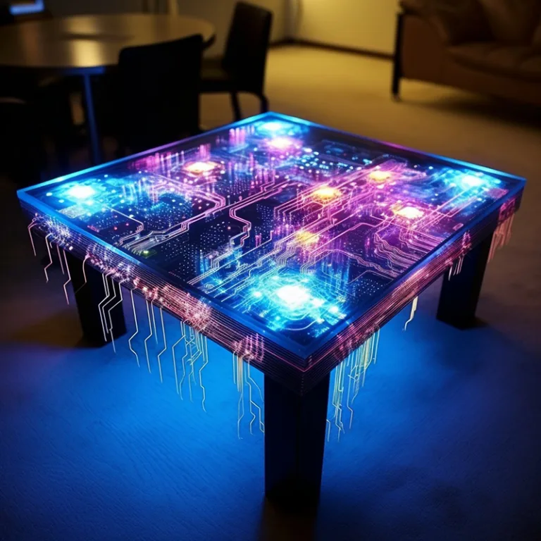 led epoxy resin table c