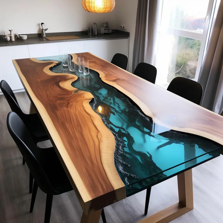 how to begin building your own resin river table c