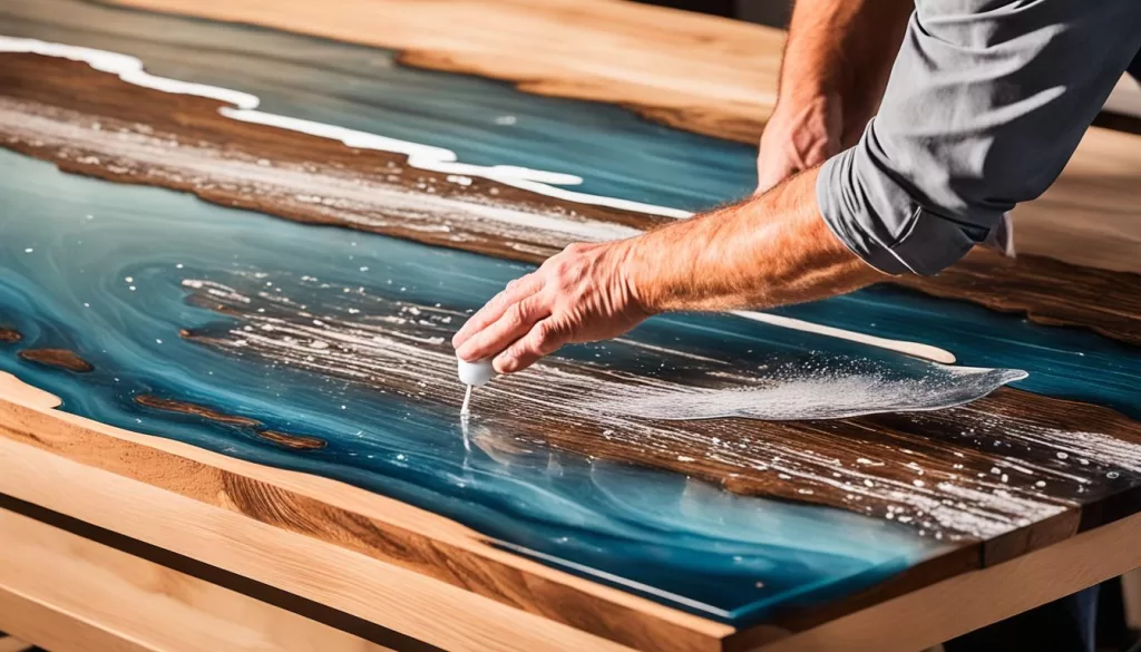 Crafting river tables with crystal clear epoxy resin