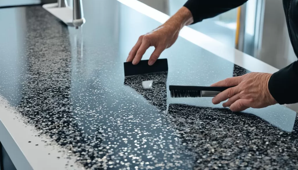Epoxy coating solutions for countertops and tables
