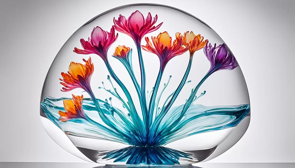 Exceptional clarity and color depth in clear resin art