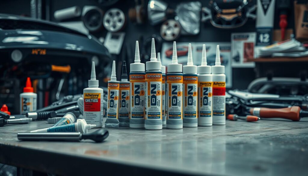 car repair adhesive selection