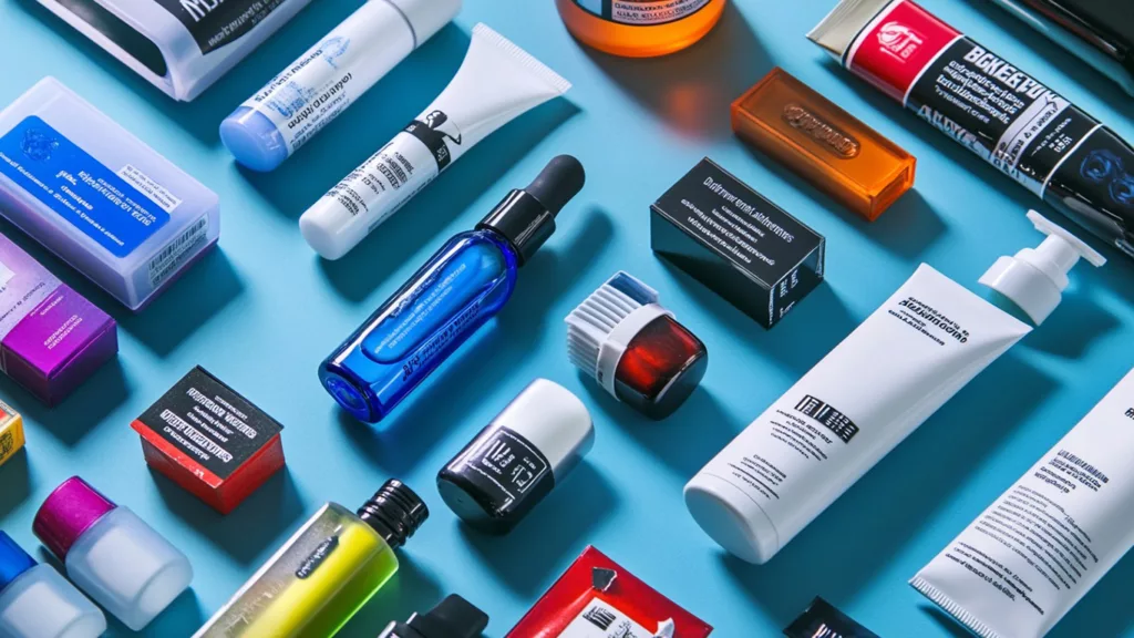 Different types of acrylic adhesives in various forms