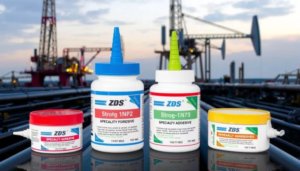 Specialty adhesives for petroleum applications