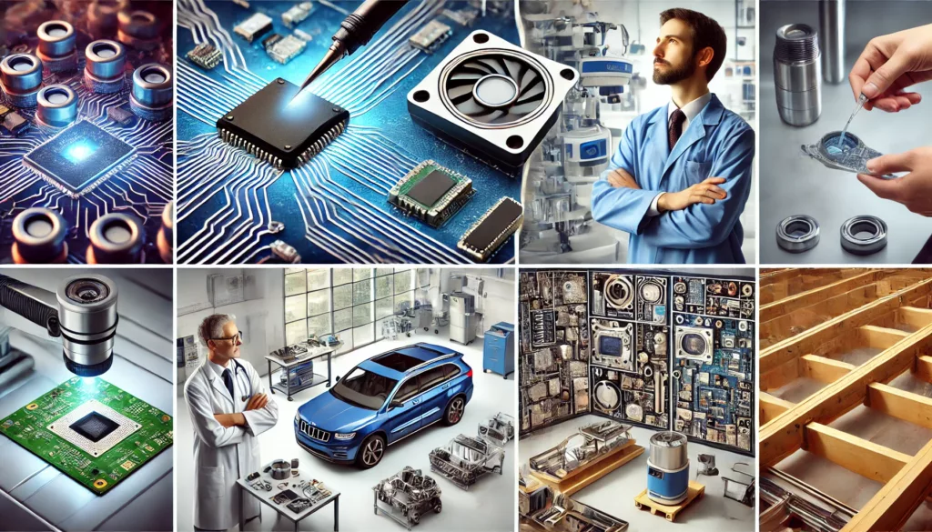 UV adhesives used in electronics and traditional adhesives in automotive assembly