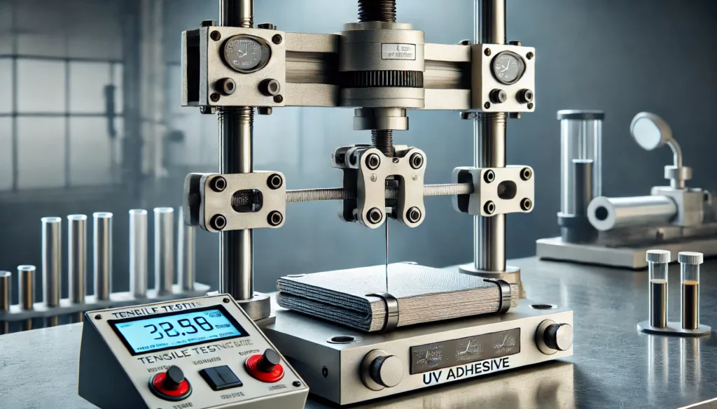 Thermal chamber testing UV adhesive bonds at extreme temperatures