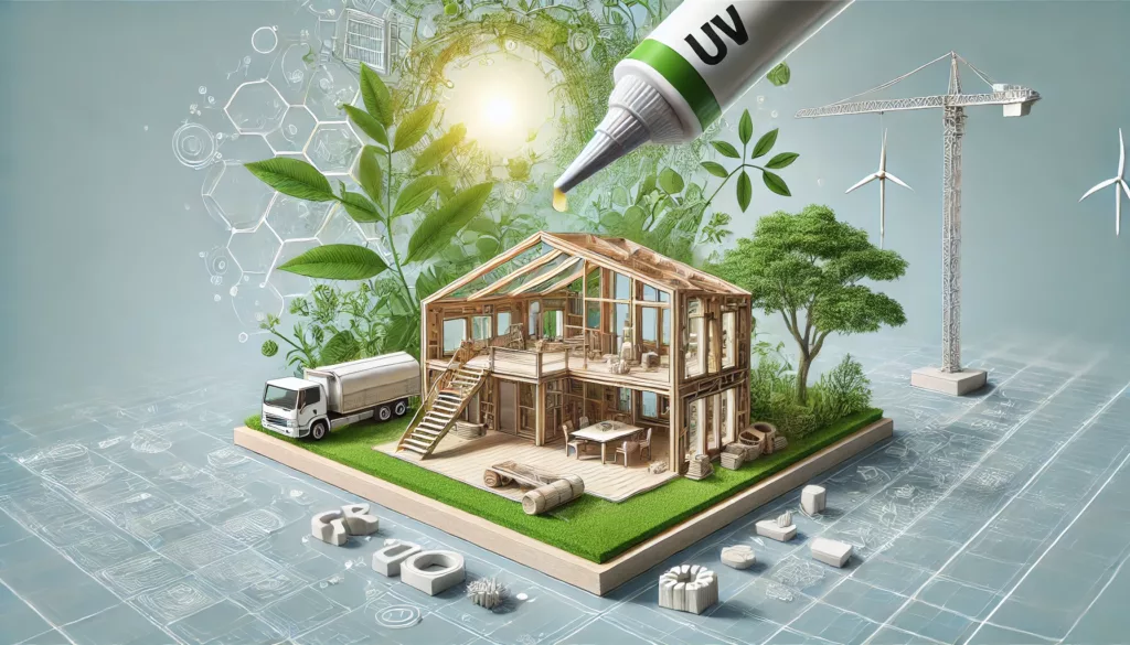 UV adhesives used in sustainable construction practices